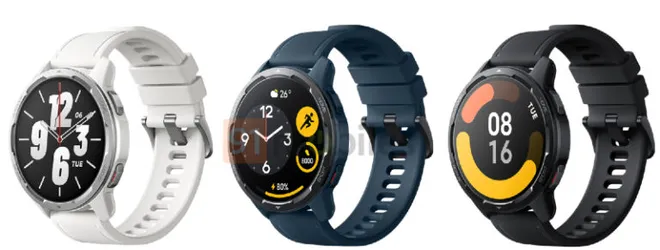 Xiaomi Watch S1 Active deverá ter três opções de cores (Imagem: 91Mobiles)