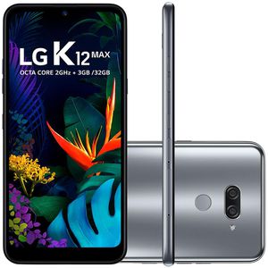 Smartphone LG K12 Max, 32GB, 13MP, Tela 6.26´, Platinum - LM-X520BMW [BOLETO]