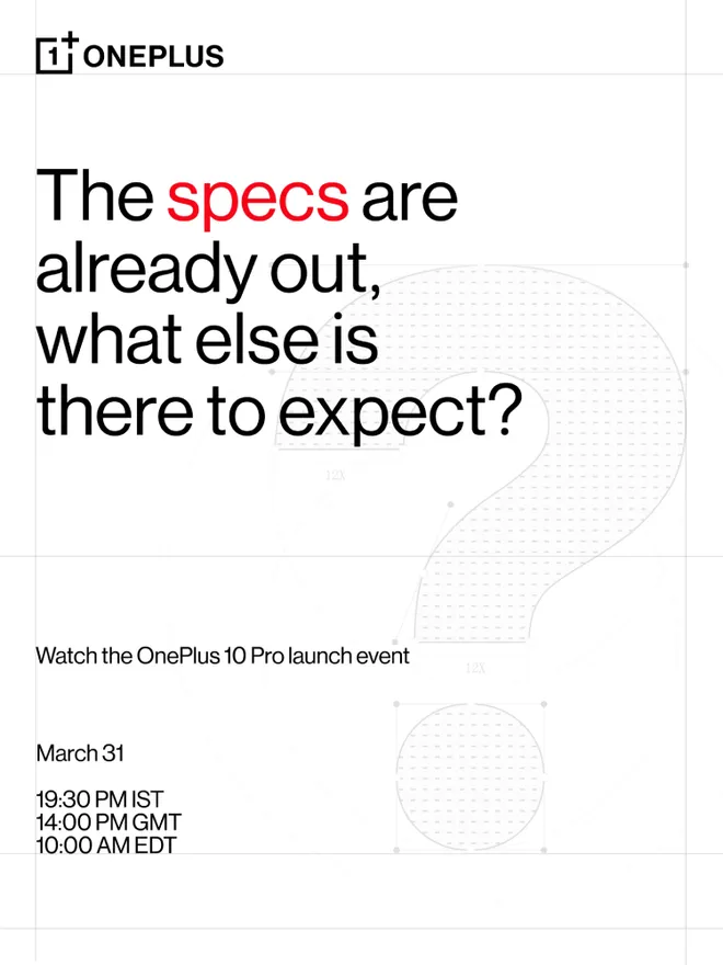 Cartaz promocional do anúncio global do OnePlus 10 Pro (Imagem: Divulgação/OnePlus)