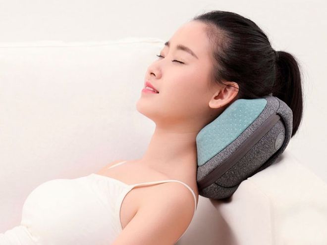 Almofada da Xiaomi consegue fazer massagens em diferentes regiões do corpo (Foto: Divulgação/Xiaomi)