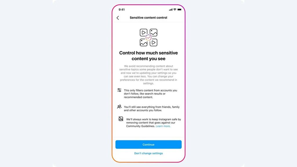 Instagram e Facebook vão aplicar restrições de conteúdo a todos os adolescentes (Imagem: Divulgação/Meta)