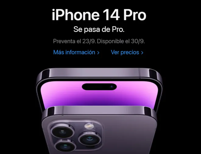 Data de lançamento aparece na página da Apple para vários países, mas não é o caso do Brasil (Imagem: Captura de tela/Apple México)