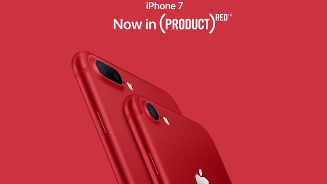 Apple lança versão especial do iPhone 7 na cor vermelha