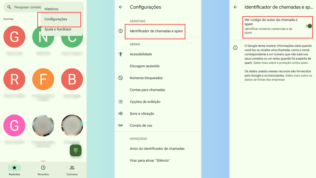 Como ativar o identificador de spam do Telefone do Google (Imagem: Captura de tela/Bruno De Blasi/Canaltech)