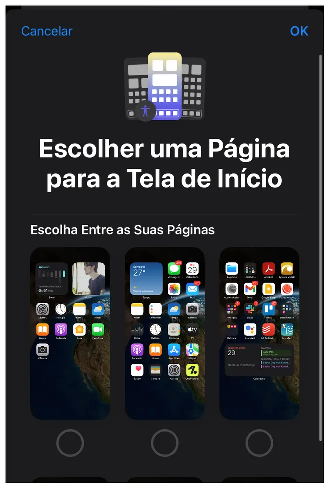 Escolha apps e widgets para serem visualizados na tela de Início em um Foco (Captura de tela: Thiago Furquim/Canaltech)