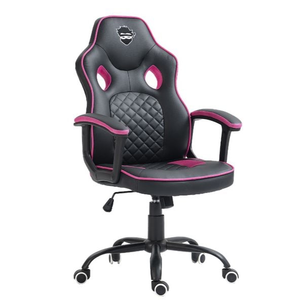 Cadeira Gamer Ninja Kaeru, Preto e Rosa