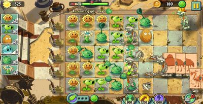 Plants vs. Zombies 2: It's About Time - Gameplay Walkthrough Part 2 -  Ancient Egypt (iOS) 