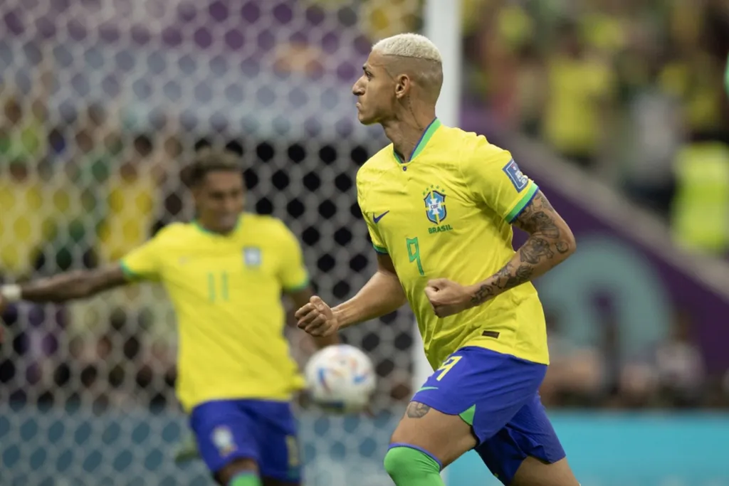 Richarlison marcou os dois gols da vitória do Brasil sobre a Sérvia (Imagem: Lucas Figueiredo/Divulgação,CBF)