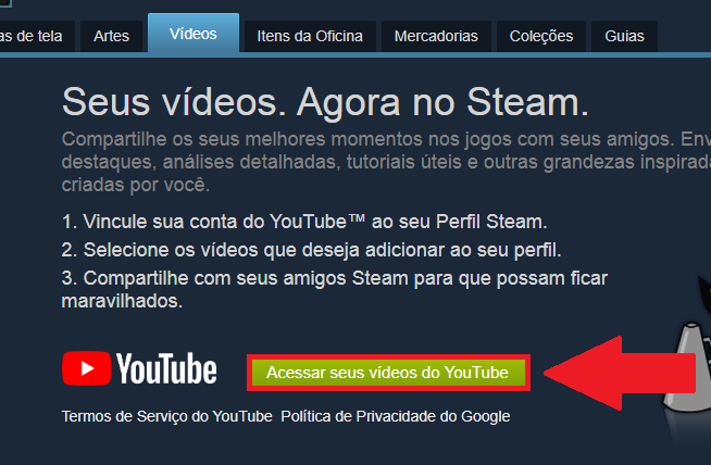 Como conectar sua conta do Steam ao