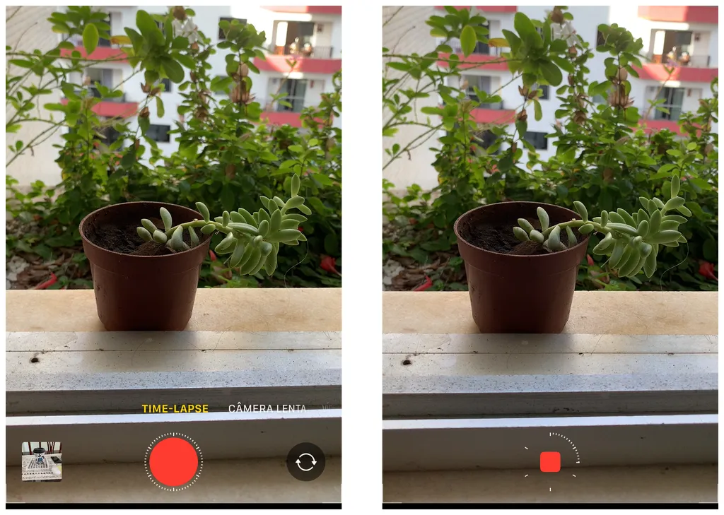 Use o modo Time-lapse no iPhone para capturar cenas longas em curto período de tempo (Captura de tela: Thiago Furquim/Canaltech)