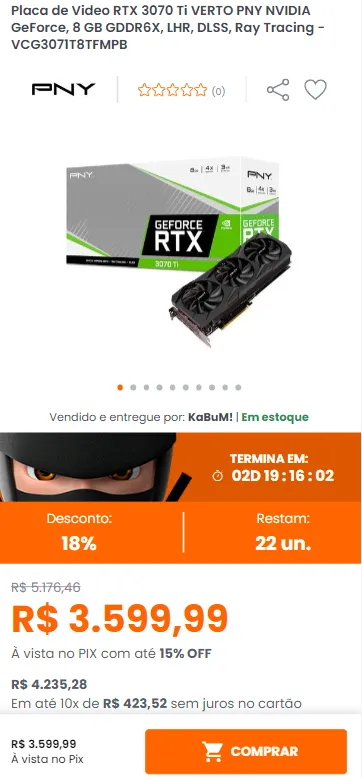 Placa De Video Rtx Ti Verto Pny Nvidia Geforce Gb Gddr X Lhr Dlss Ray Tracing