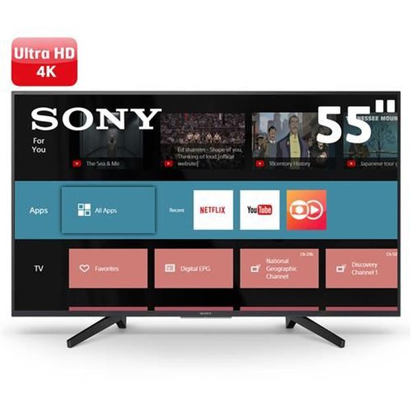Smart Tv Led 55" Uhd 4k Sony Bravia Kd-55x705f Com Hdr, X-reality Pro, Hdmi E Usb nas Lojas Americanas.com