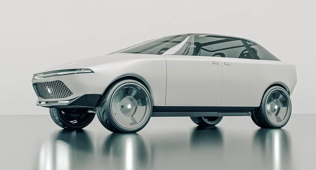 Essa é uma das últimas renderizações sobre o possível design do Apple Car (Imagem: Divulgação/Vanarama)