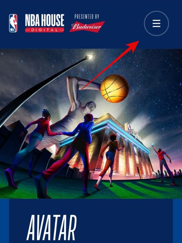 Acesse o site da NBA House Digital 2021 (Imagem: Guadalupe Carniel/Captura de tela)