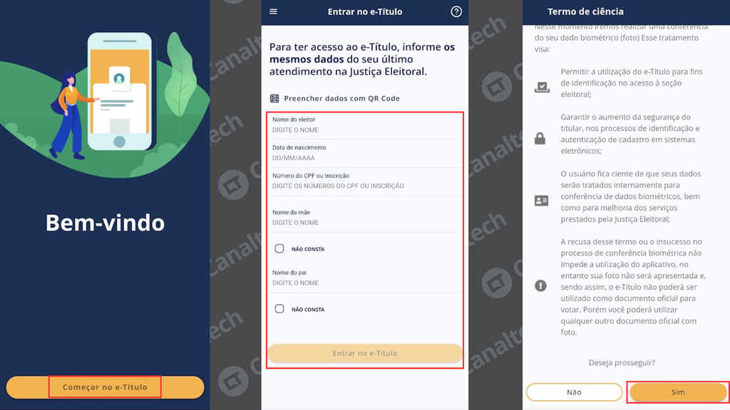 Como baixar o e-Título (Imagem: Captura de tela/Bruno De Blasi/Canaltech)