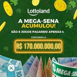 Resultado Mega-Sena: R$ 170 MILHÕES acumulados 🤑 Aposte em 8 jogos pagando apenas 4 com a Lottoland, válido somente para novos jogadores - Próximo sorteio HOJE 04/07