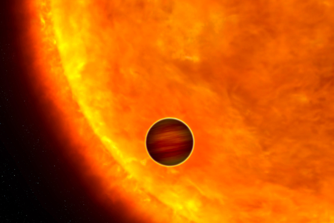 Representação do exoplaneta (Imagem: Reprodução/NASA, ESA e G. Bacon) 