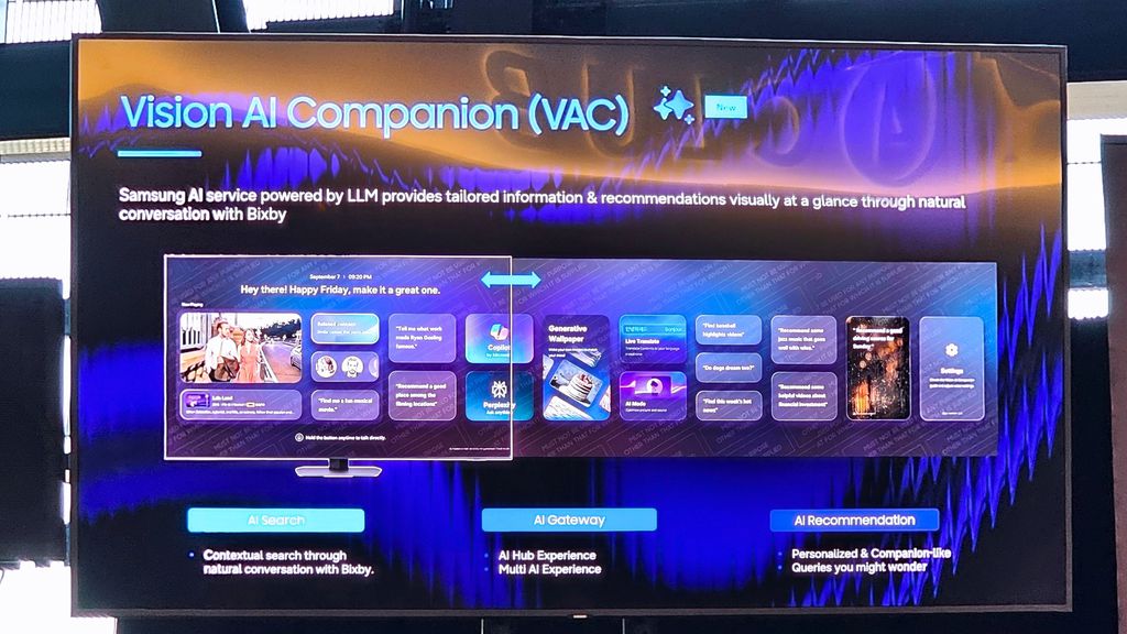 Vision AI Companion (VAC) levará mais recursos de IA para TVs da Samsung (Imagem: Pedro Cipoli/Canaltech)
