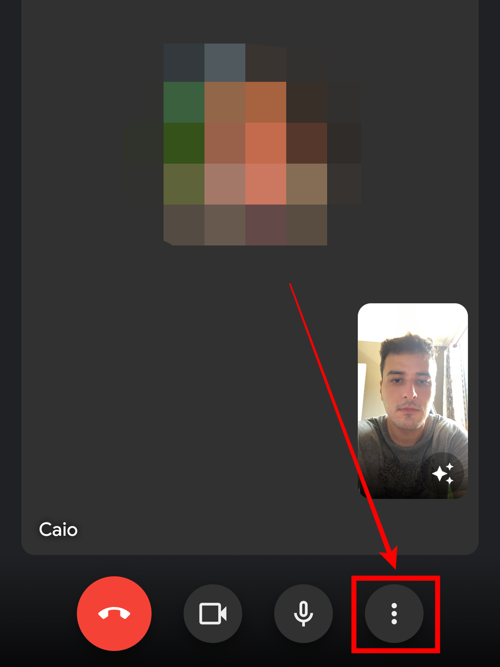 Pelo celular também já é possível habilitar a função de legendas automáticas no Google Meet (Captura de tela: Caio Carvalho/Canaltech)
