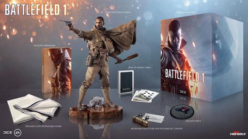 Edição de Colecionador do jogo Battlefield 1 incrivelmente não vem com o jogo
