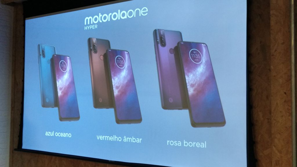 O Moto One Hyper contará com três cores distintas, com preço sugerido de R$ 2.499,00 (Foto: Rafael Arbulu/Canaltech)