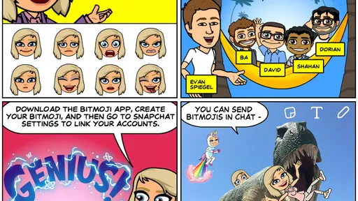 Snapchat ganha suporte aos emojis personalizados do Bitmoji