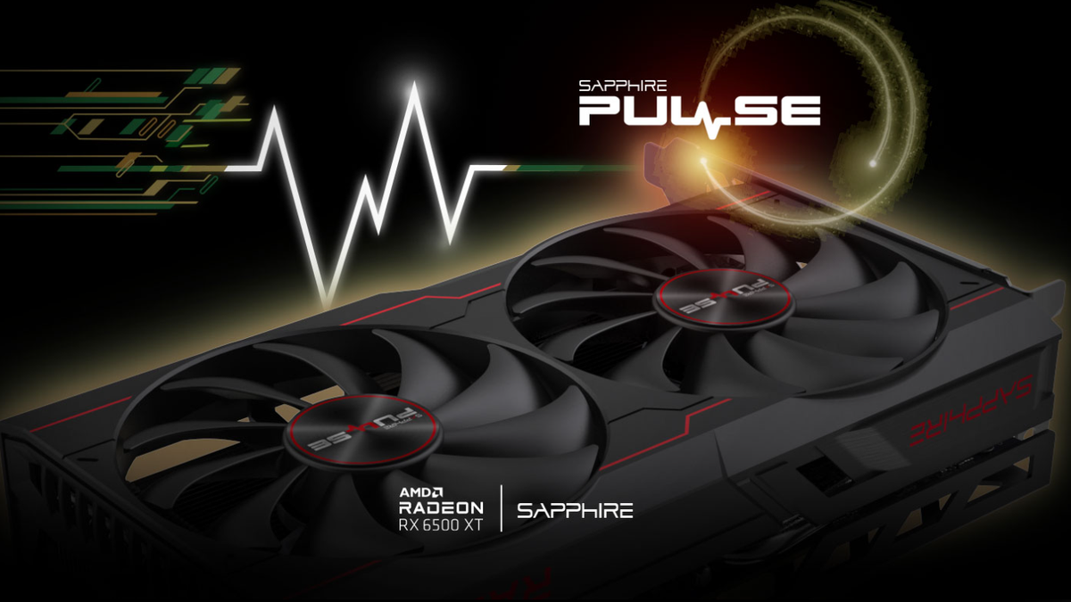 【大祖酱】Sapphire Radeon RX 6500 XT 8GB PLACA DE VÍDEO SAPPHIRE PULSE AMD RADEON RX 6500 XT GRAPHICS