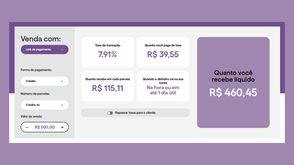 calculadora de taxas nubank