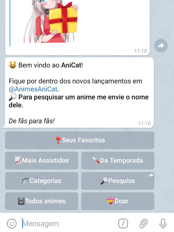 ANIME no TELEGRAM #SHORTS 