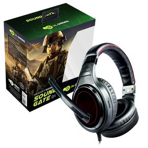 Headset Gamer DL Games SoundGate D1, Drivers 40mm, Preto e Vermelho - FG250PVM