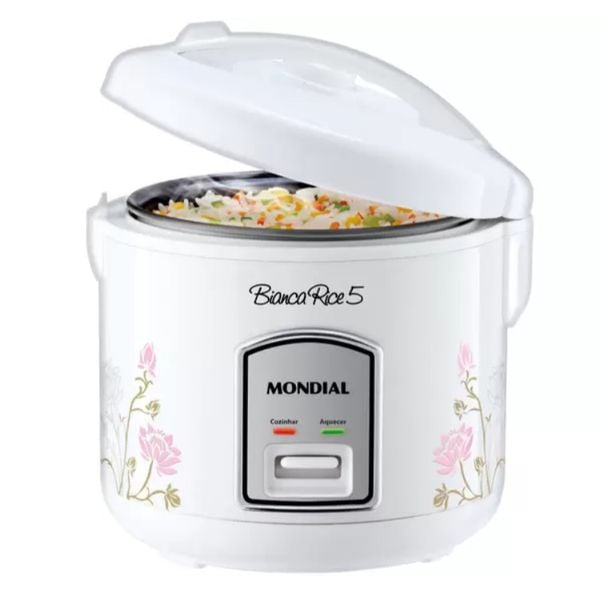 Panela de Arroz Elétrica Mondial Bianca Rice - NPE-05-5X 5 Xícaras 400W