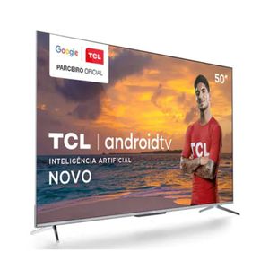 Smart TV TCL LED Ultra HD 4K 50" Android TV com Google Assistant, Bordas Ultrafinas e Wi-Fi - 50P715
