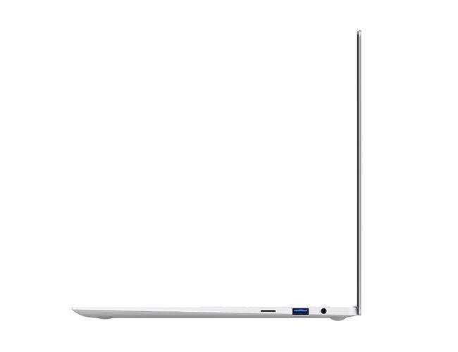 Com 11,7 mm de espessura, o novo laptop da Samsung é bastante fino (Imagem: Divulgação/Samsung)