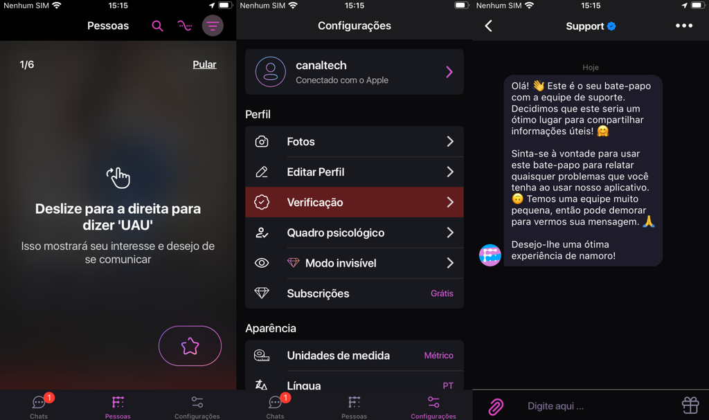 O Fiorry é um dos apps de relacionamento para pessoas trans mais populares do segmento (Imagem: Captura de tela/Fabrício Calixto/Canaltech)