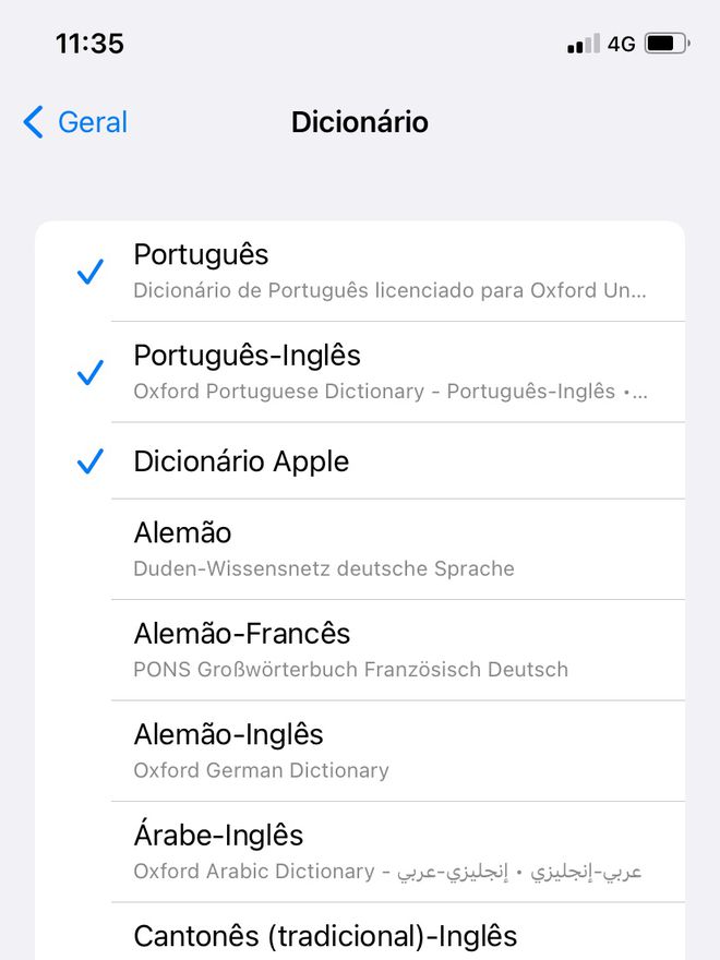 Acrescente outros idiomas ao dicionário - Captura de tela: Thiago Furquim (Canaltech)