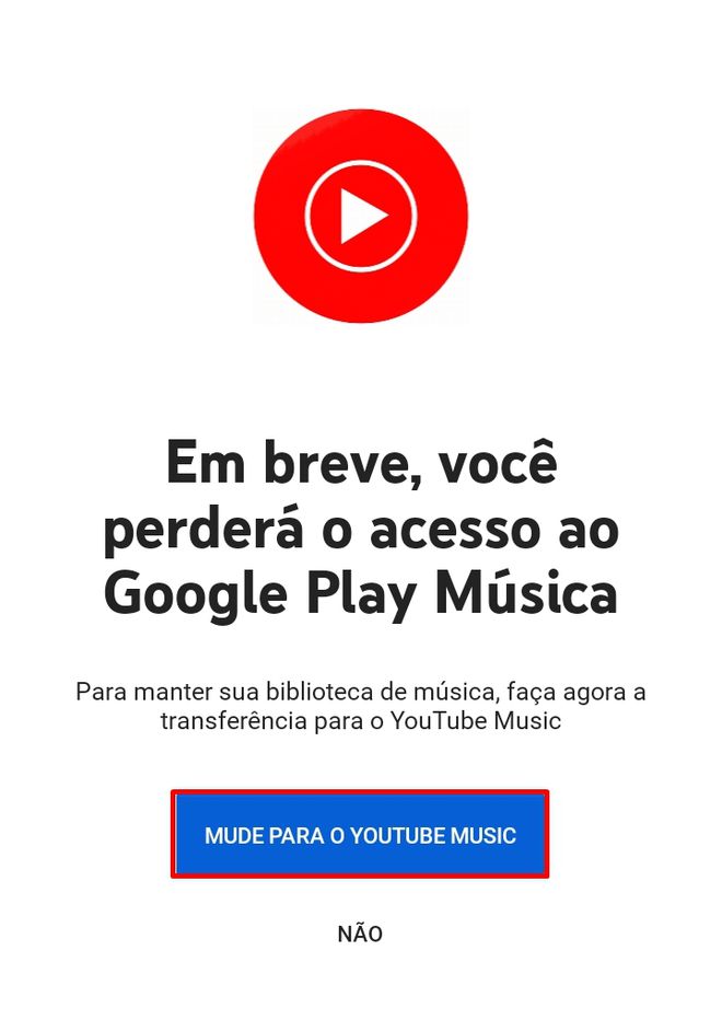 Você pode transferir seus dados através do Google Play Música - (Captura: Canaltech/Felipe Freitas)