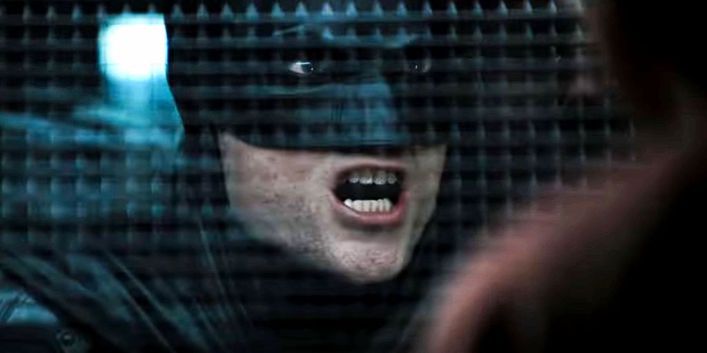 Não pra negar que esse Batman não tem um olhar homicida (Imagem: Reprodução/Warner Bros.)