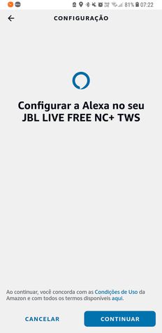 JBL Live Free NC+ aplicativo
