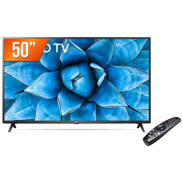 Smart TV LED 50" 4K UHD LG 50UN731C 3 HDMI 2 USB Wi-Fi Assitente Virtual Bluetooth