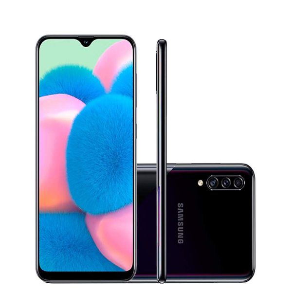Samsung Galaxy A30s Preto, com Tela de 6,4", 4G, 64GB e Câmera de 25MP + 5MP + 8MP Ultra Wide 123° - SM-A307GZKBZTO [Boleto]