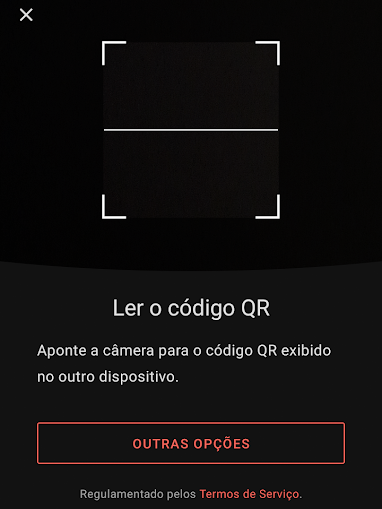 Leia o código QR para sincronizar (Imagem: André Magalhães/Captura de tela)