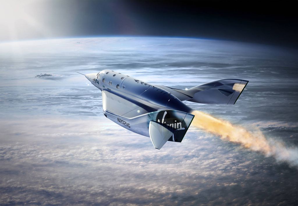 A VSS Unity é uma das aeronaves capazes de fazer voos suborbitais como os que a NASA prevê para o treinamento de astronautas (Imagem: Virgin Galactic)