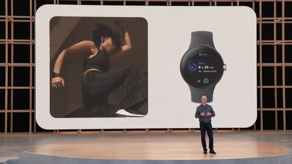 O Pixel Watch foi anunciado e marca a primeira iniciativa oficial do Google no mercado de relógios inteligentes (Imagem: Reprodução/Google)