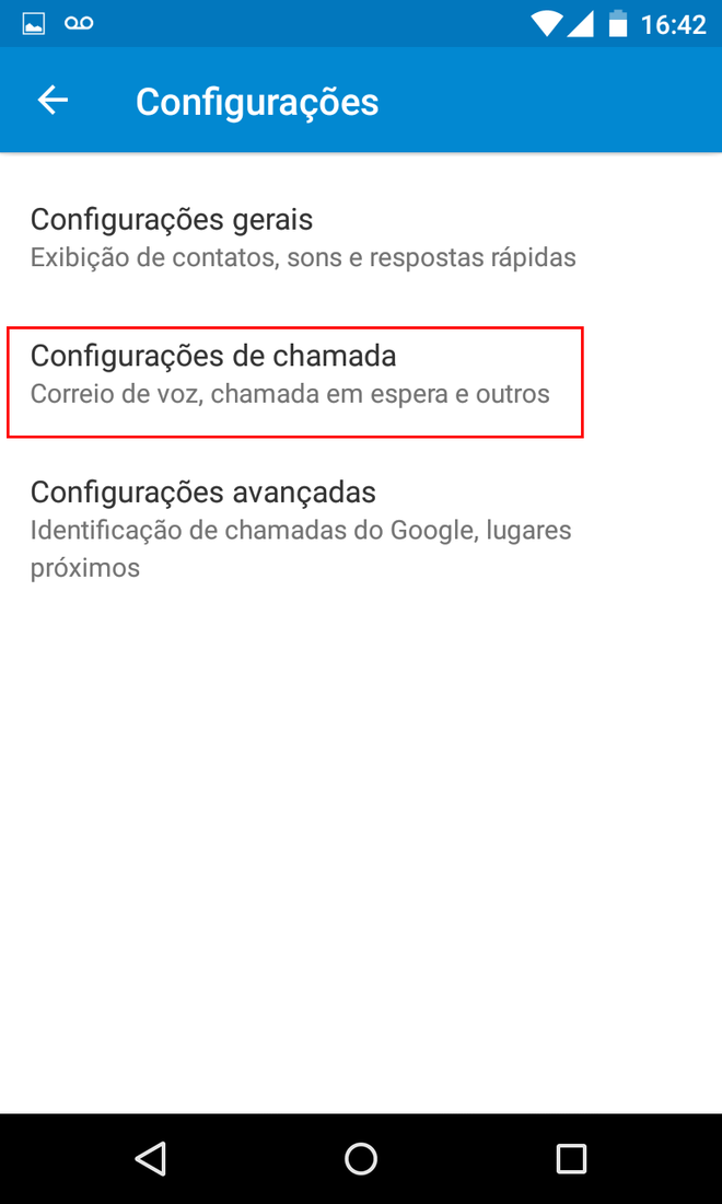 Ligação privada Android Ligação privada Android