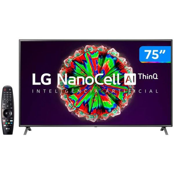 Smart TV 4K UHD NanoCell IPS 75” LG 75NANO79SNA - Wi-Fi Bluetooth Inteligência Artificial 3 HDMI [À VISTA]