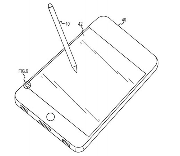 Patente da Apple com stylus
