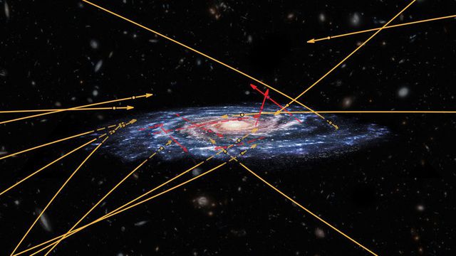 Estrelas de outras galáxias são vistas sobrevoando a Via Láctea 