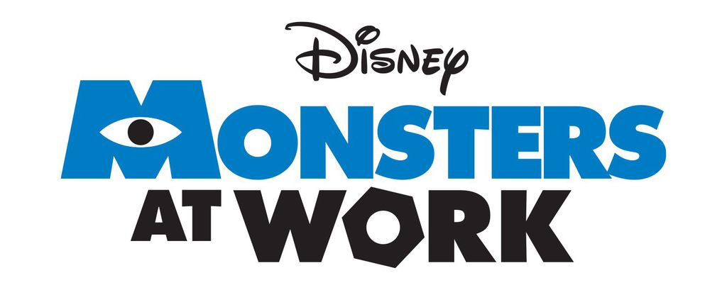 Logotipo divulgado em 2019 da série Monsters at Work (Imagem: Divulgação / Disney+)