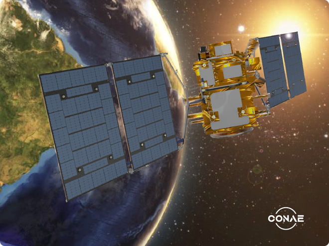 Imagem ilustrativa de satélite