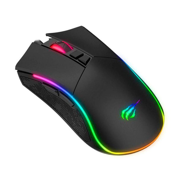 Mouse Gamer Havit RGB, 7 Botões, 4800DPI - HV-MS1001
